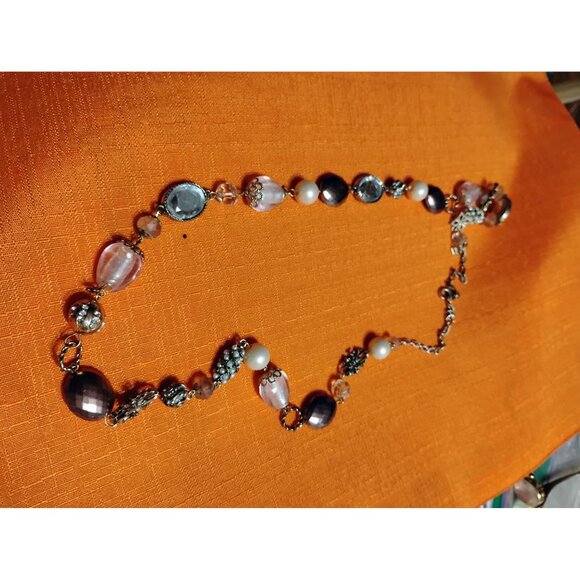 Unbranded Vintage beaded necklace 26"    J-3 - Picture 8 of 11